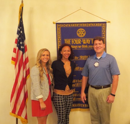 Melissa Pangelinan and Brooke Converse spoke to the Rotary Club of Auburn